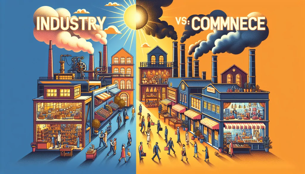 découvrez les principales distinctions entre les entreprises industrielles et commerciales. apprenez comment leurs modèles d'opération, leurs produits et services, ainsi que leurs marchés cibles diffèrent, afin de mieux comprendre le paysage économique.
